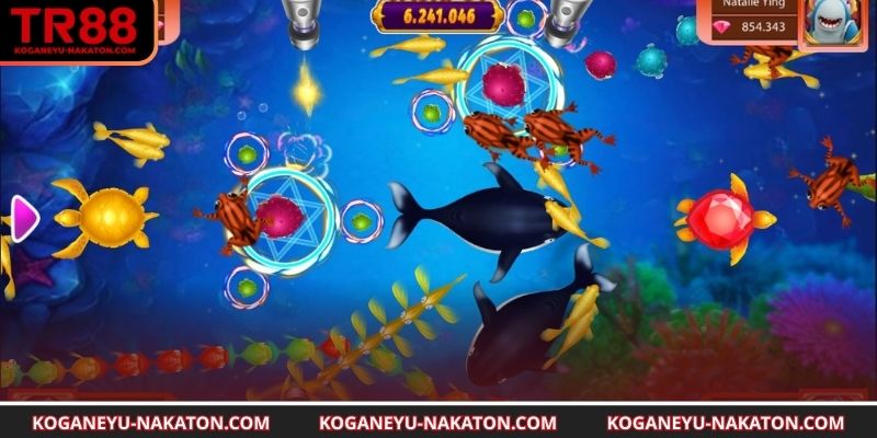Cảnh chơi sống động trong game bắn cá sấu